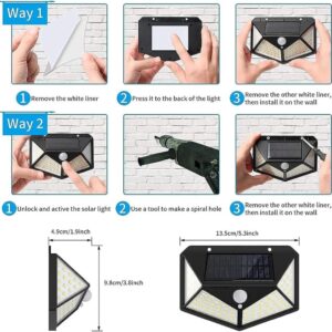 100 Led Motion Sensor Solar Light Home & Kitchen