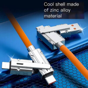 4 in 1 Orange Charging Cable