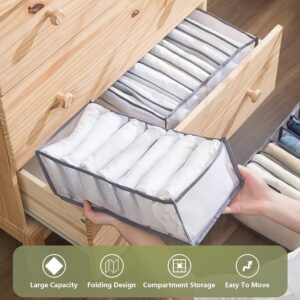 7 Grid Transparent Closet Clothes Organizer Home & Kitchen