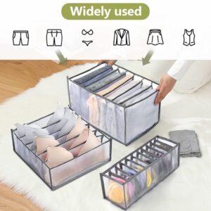 7 Grid Transparent Closet Clothes Organizer Home & Kitchen