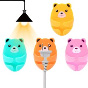 Plug Hook Wall Hooks Cute Bears Home & Kitchen pack of 6