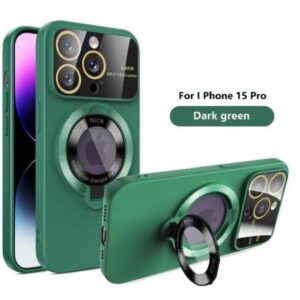 Dark Green iPhone 15 Pro Mobile Cover Mobile Accessories