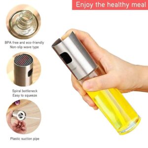 Glass Oil Spray Bottle Dispenser Kitchenware