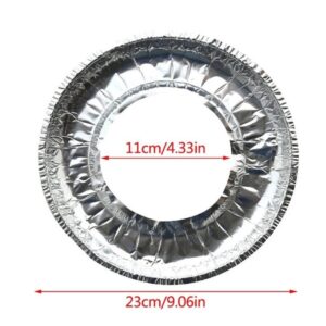 Round Aluminium Foil Stove Burner Cover Kitchenware pack of 20