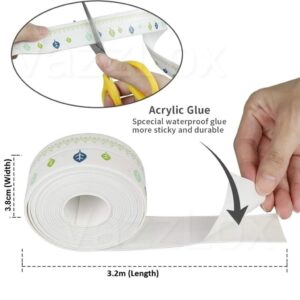 Sink Adhesive Waterproof Tape for Kitchen Home & Kitchen pack of 2