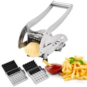 Stainless Steel French Fries Chips Cutter SS Potato Chipper Kitchenware