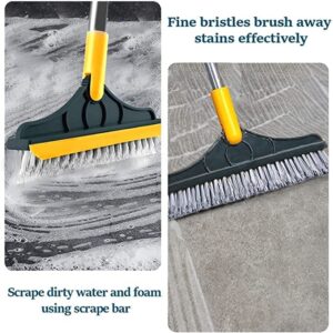 TILE CLEANING BRUSH WITH SCRAPER