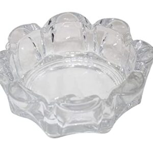 CRYSTAL ROUND ASH TRAY
