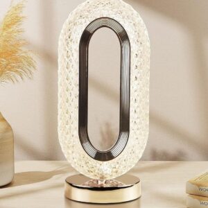 RECTANGLE SHAPE USB RECHARGEABLE CRYSTAL LAMP