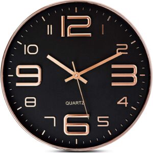 NEW WALL CLOCK BLACK COPPER