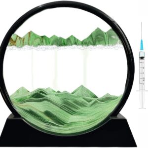 7 INCH QUICK SAND ART PAINTING  (GREEN)