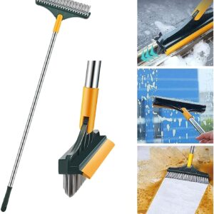 TILE CLEANING BRUSH WITH SCRAPER