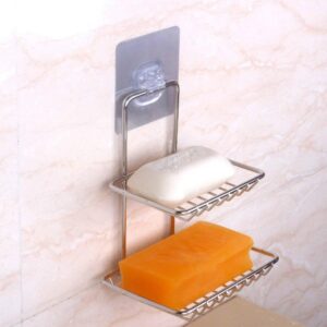 SS 2 Layer Bathroom Soap Holder