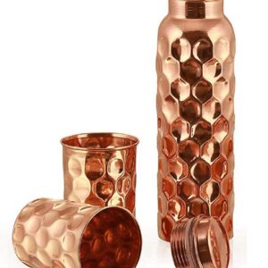 Diamond Copper Bottle With Glass