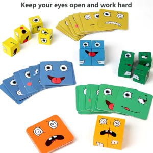 WOOD EXPRESSION CUBE PUZZLE