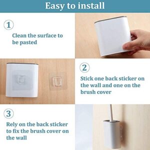 Silicone Toilet Brush With Sticker