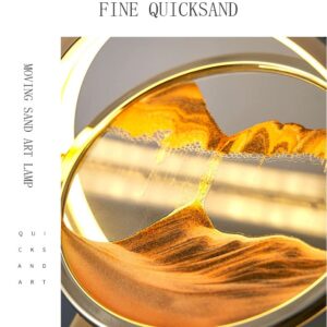 GOLDEN SAND ART WITH MOVEABLE SCREEN AND LIGHT