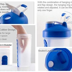 Pill Box Organizer with Water Bottle Protein Shaker