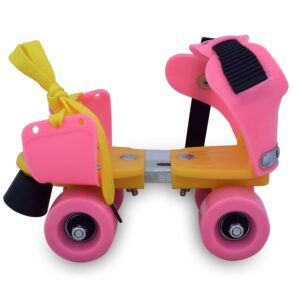 Pink Yellow Roller Skates