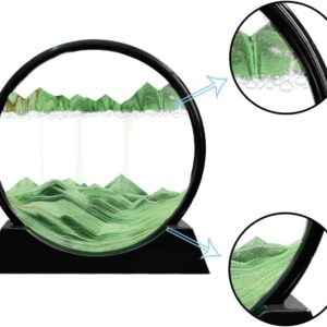 7 INCH QUICK SAND ART PAINTING  (GREEN)