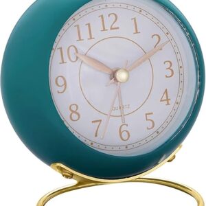 ROUND DESK CLOCK BLUE