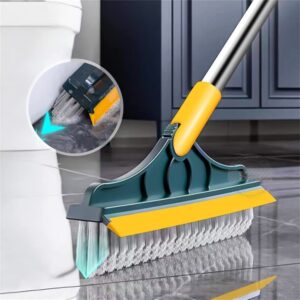 TILE CLEANING BRUSH WITH SCRAPER