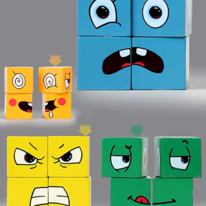 WOOD EXPRESSION CUBE PUZZLE