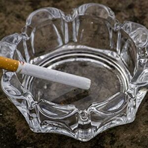 CRYSTAL ROUND ASH TRAY