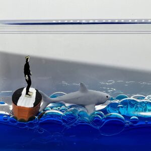 Car Interior Decoration Floating Water Men And Shark