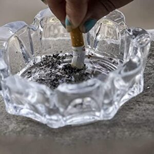 CRYSTAL ROUND ASH TRAY