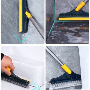 TILE CLEANING BRUSH WITH SCRAPER
