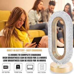 RECTANGLE SHAPE USB RECHARGEABLE CRYSTAL LAMP