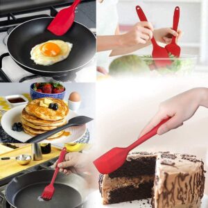6 PIS SILICONE KITCHEN SPATULA (RED)