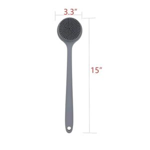 Silicone Bath Brush long handle