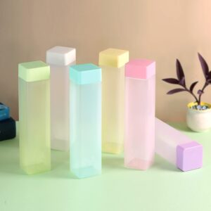 SQUARE SHAPE WATER BOTTLE MATTECOLOUR (1 PIS)