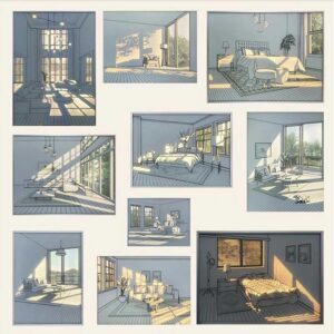 Light Painting Decoration Fram