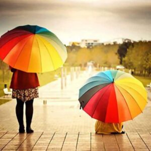 Rainbow Umbrella Big