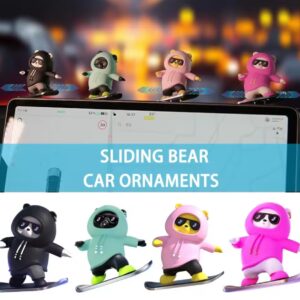 Sliding Bear Car Decoration