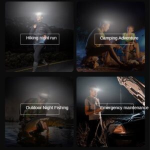 Red and white Head lamp 3 in 1