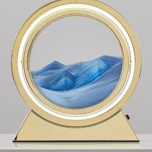 GOLDEN SAND ART WITH MOVEABLE SCREEN AND LIGHT