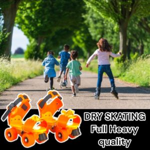 Orange Yellow Roller Skates