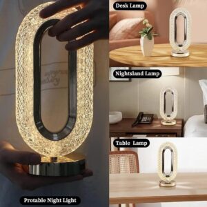 RECTANGLE SHAPE USB RECHARGEABLE CRYSTAL LAMP