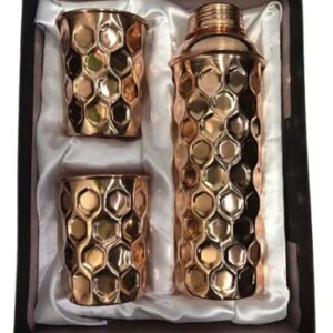 Diamond Copper Bottle With Glass
