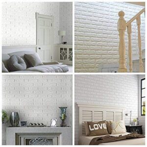 BRICK WALLPAPER STICKER WHITE (77*70CM)