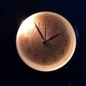 ROUND DESK CLOCK BLUE