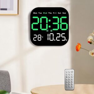 SQUARE DIGITAL WALL CLOCK