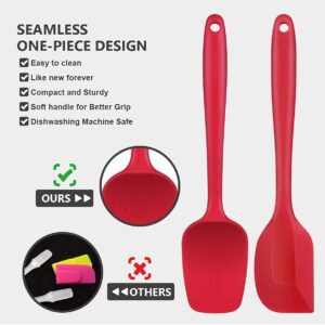 6 PIS SILICONE KITCHEN SPATULA (RED)
