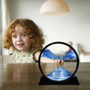 7 INCH QUICK SAND ART PAINTING  (BLUE)