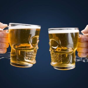 Khopdi Skull Beer Glass 540 ml ( 6 pis set )