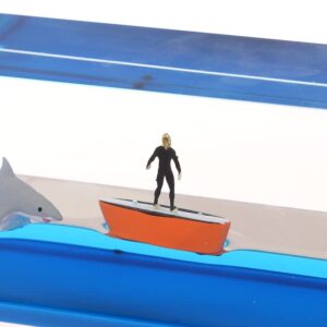 Car Interior Decoration Floating Water Men And Shark
